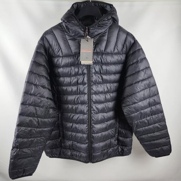 Hawke & Co Jacket Mens 3XL Black Featherless Performance Hooded Puffer NWT - Picture 1 of 10